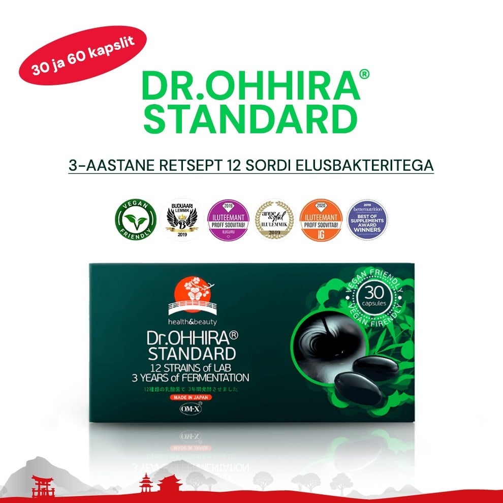 Dr.OHHIRA® STANDARD 3-AASTANE RETSEPT 12 SORDI ELUSBAKTERITEGA