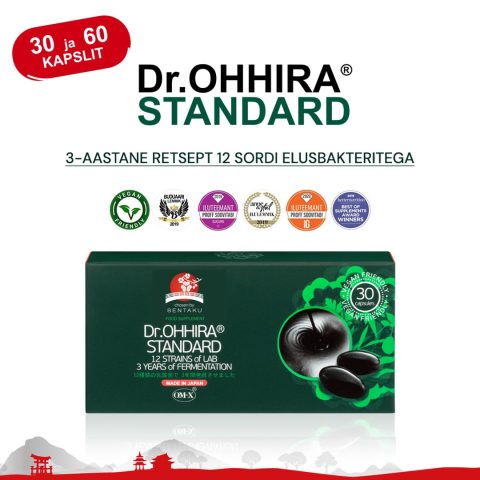 Dr.OHHIRA® STANDARD 3-aastane retsept, 30 ja 60 kapslit
