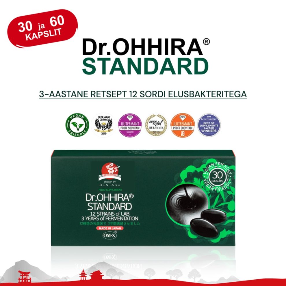 Dr.OHHIRA® STANDARD 3-aastane retsept, 30 ja 60 kapslit