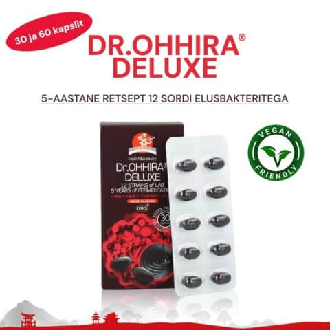 Dr.OHHIRA® DELUXE 5-AASTANE RETSEPT 12 SORDI ELUSBAKTERITEGA