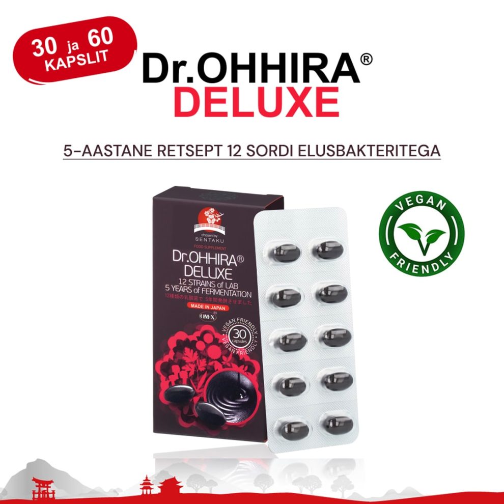 Dr.OHHIRA® DELUXE 5-aastane retsept, 30 ja 60 kapslit