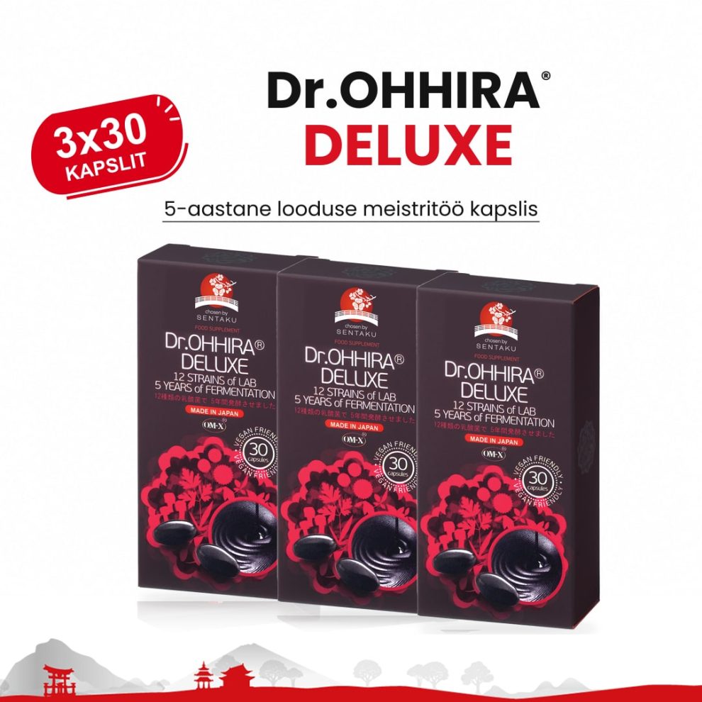 Dr.OHHIRA® DELUXE 3 x 30 kapslit