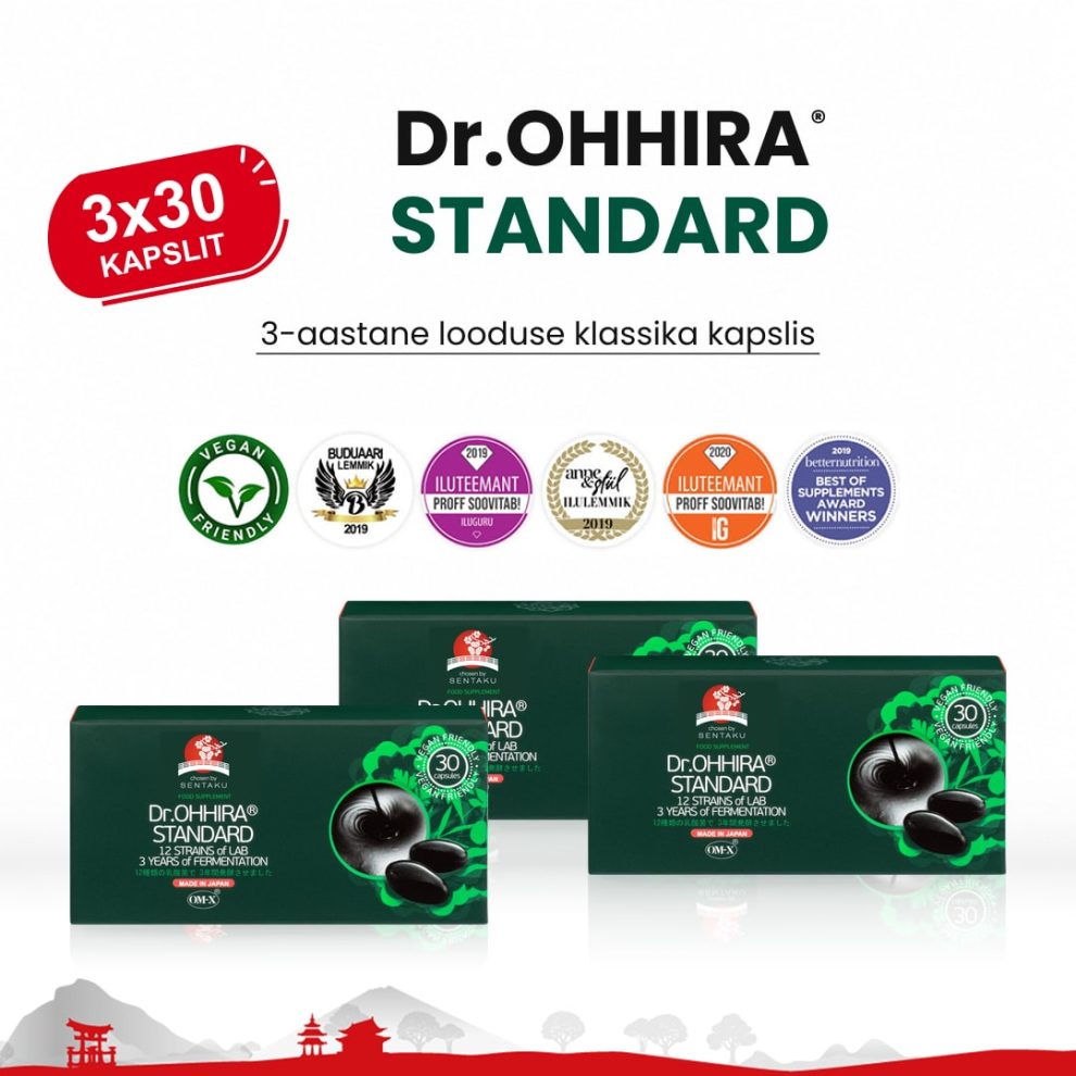 Dr.OHHIRA® STANDARD 3 x 30 kapslit