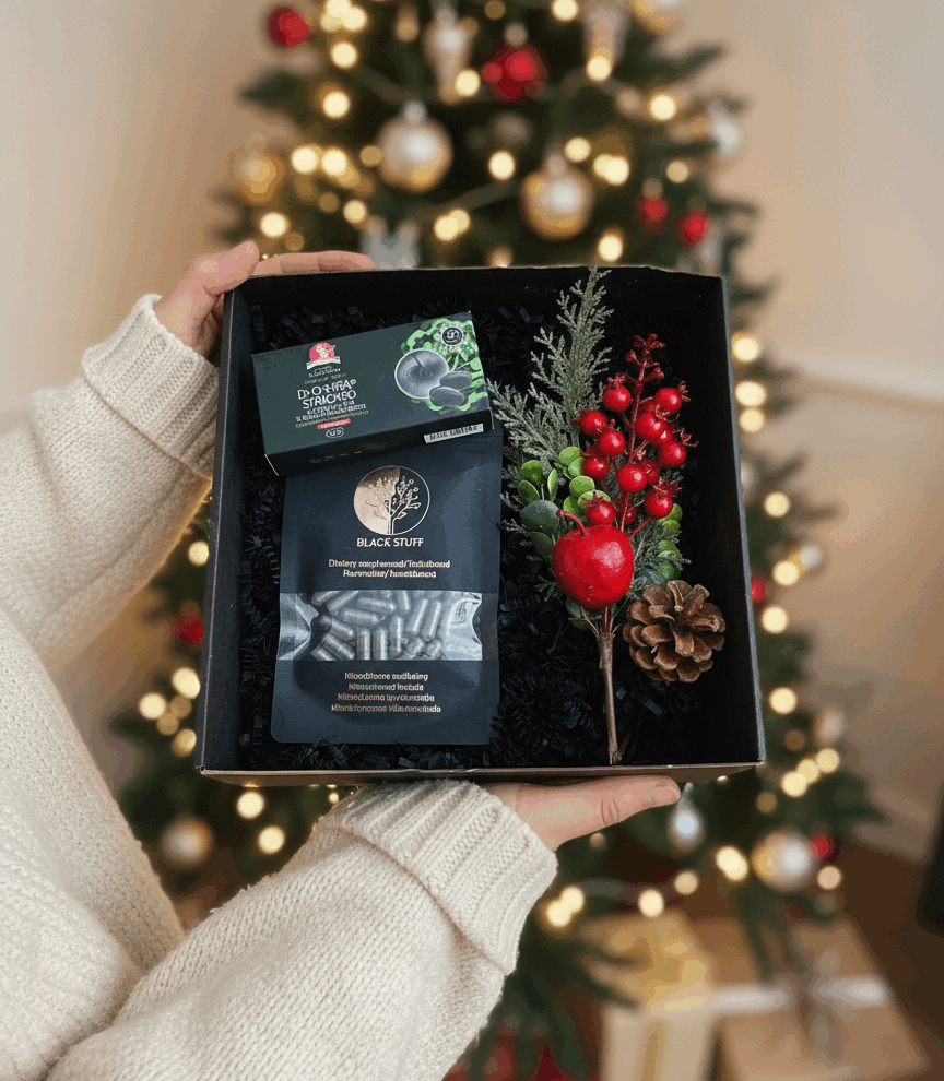 Jõulupakk Black Stuff pulber 30 kapslit + Dr.OHHIRA® Standard probiootikumid 30 kapslit