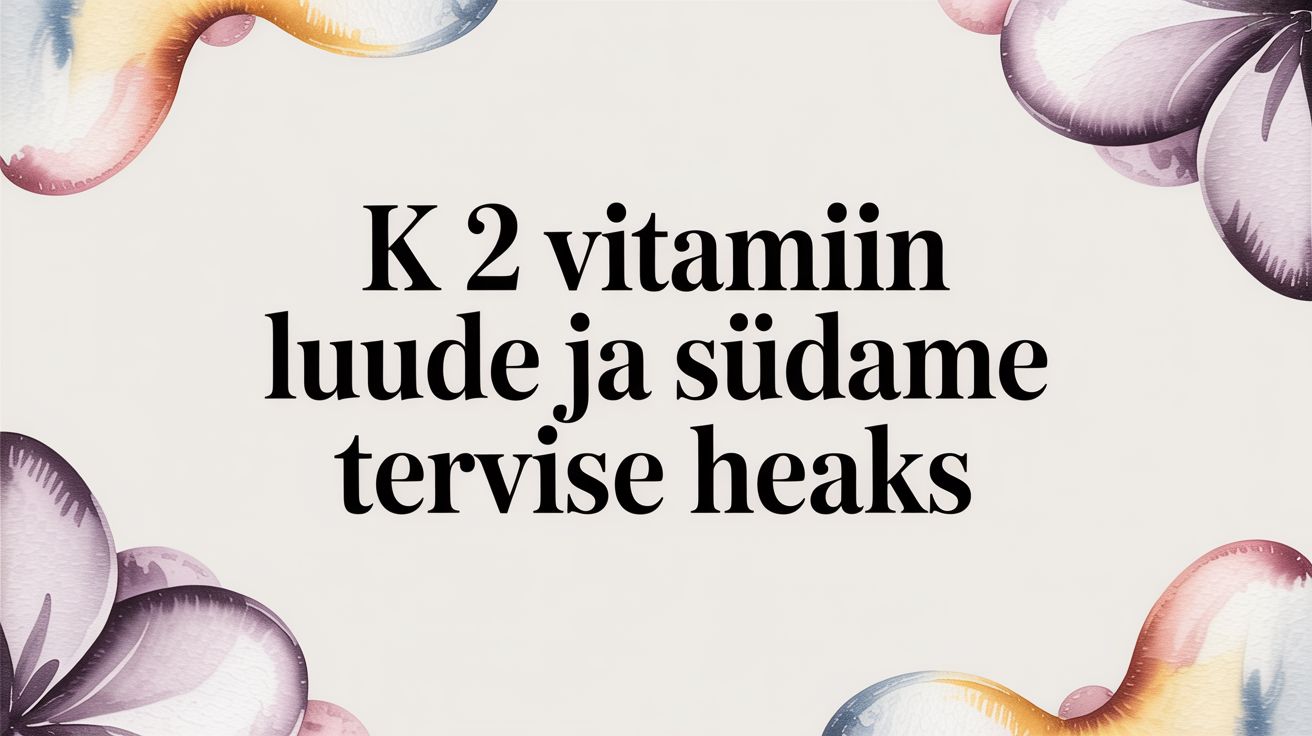 Jah, vitamiin K2 on rasvlahustuv vitamiin, aga see on palju enamat kui lihtsalt üks purki pandud toitaine. See on viimasel ajal saanud tohutult tähelepanu ja se
