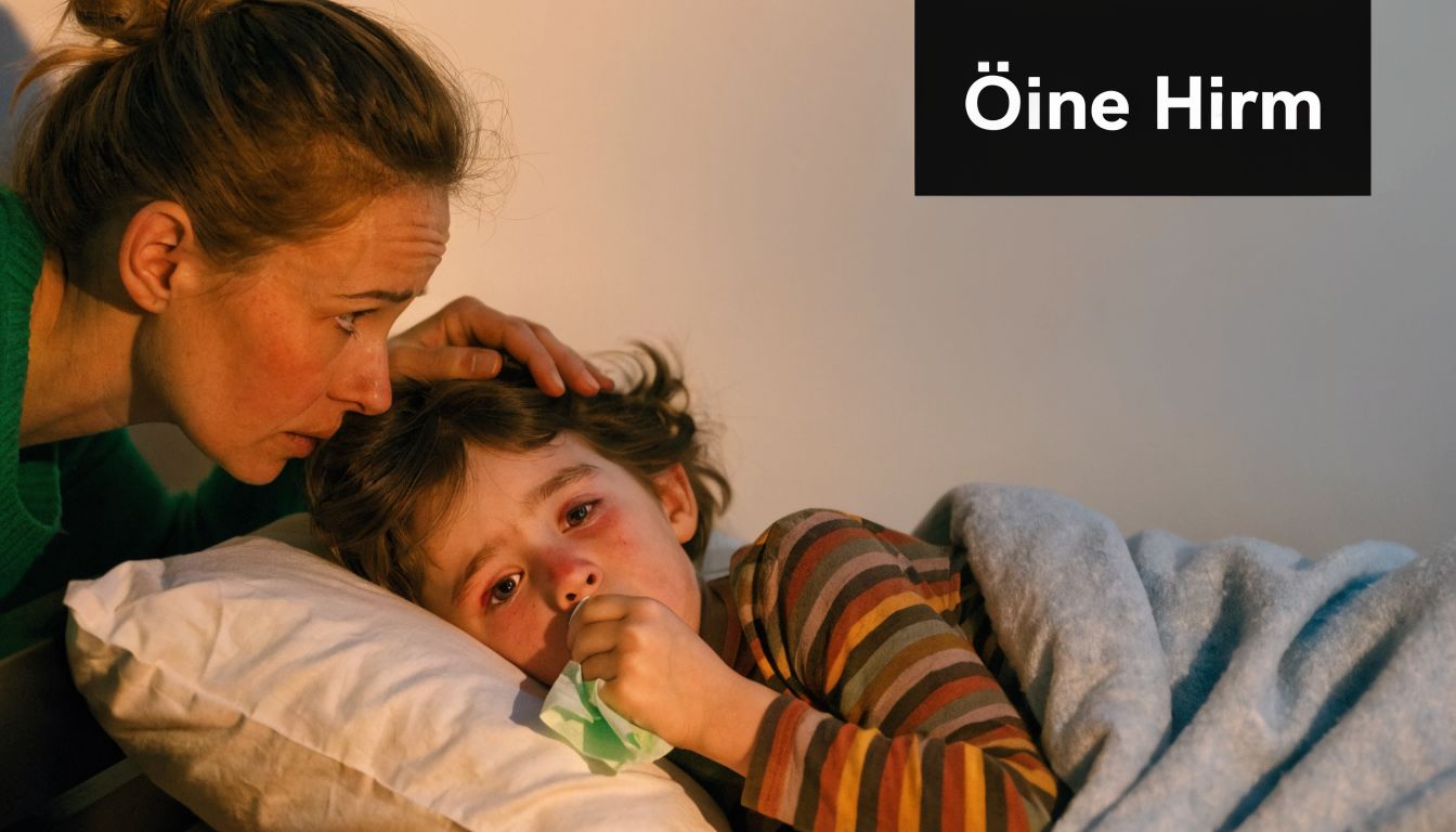 Ema lohutab oma öösel haukuva köha käes vaevlevat ja nutust last voodis.