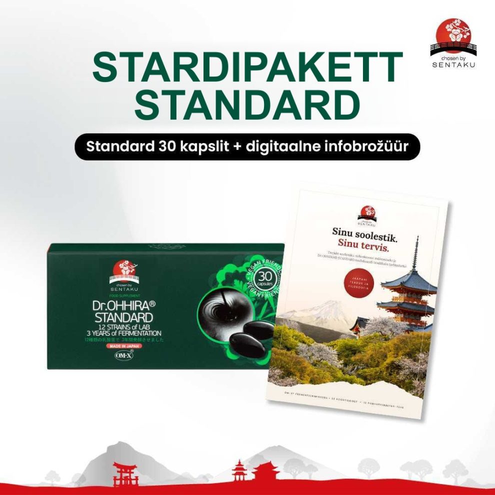 STARDIPAKETT STANDARD: Standard 30 kapslit + digitaalne infobrošüür