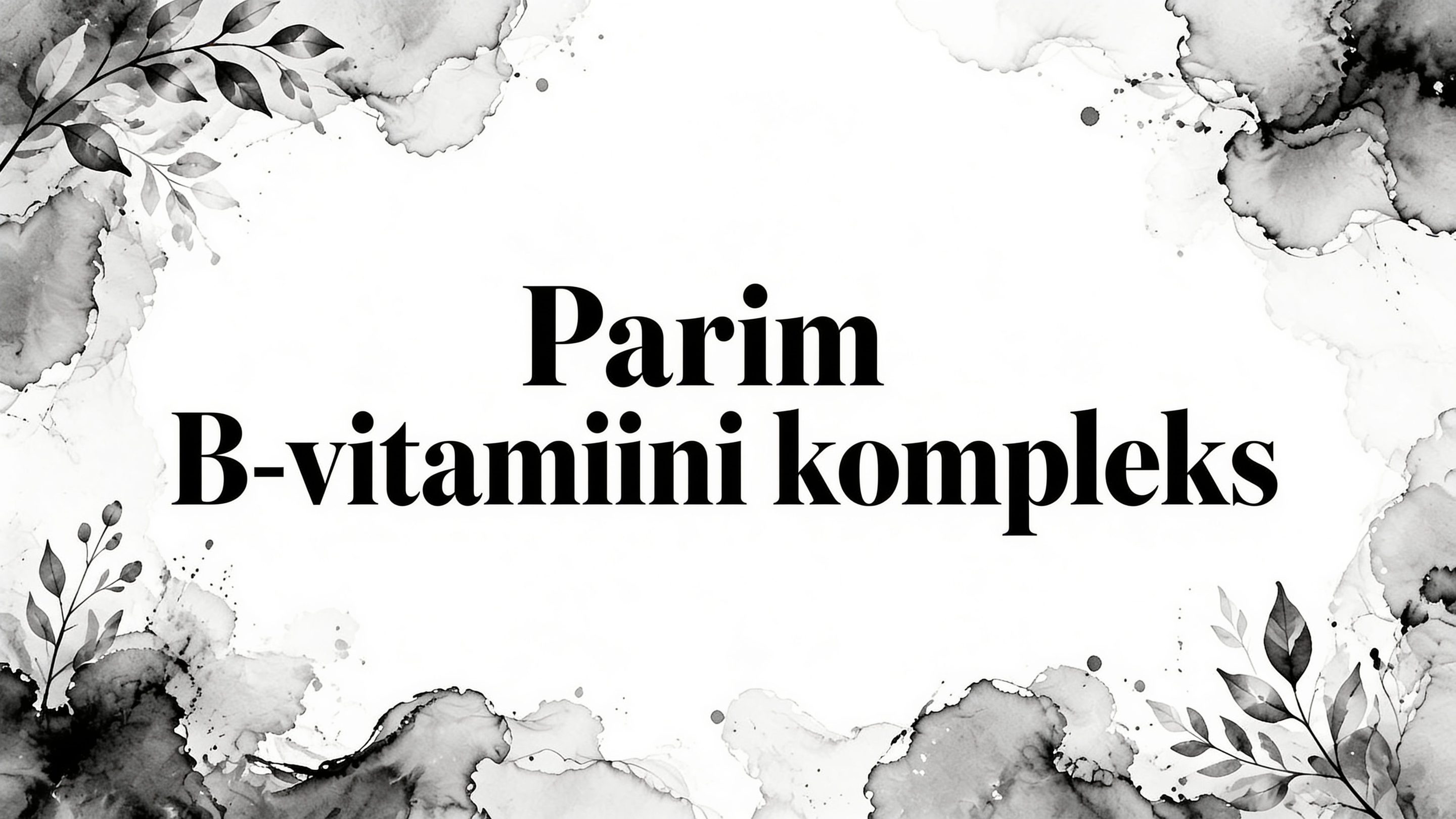Kolmas kohv on joodud, uni polnud isegi halb, kuid pärastlõunaks on energia otsas. Siis jääb pilk apteegis või e-poes pidama tugeval B-kompleksil, mille etiketi